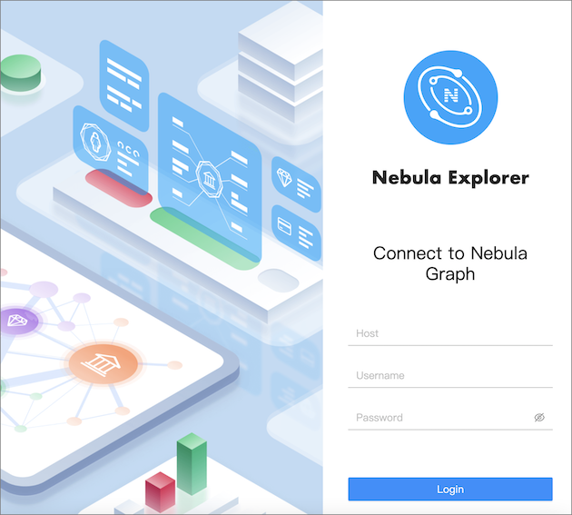 Nebula Explorer Login page